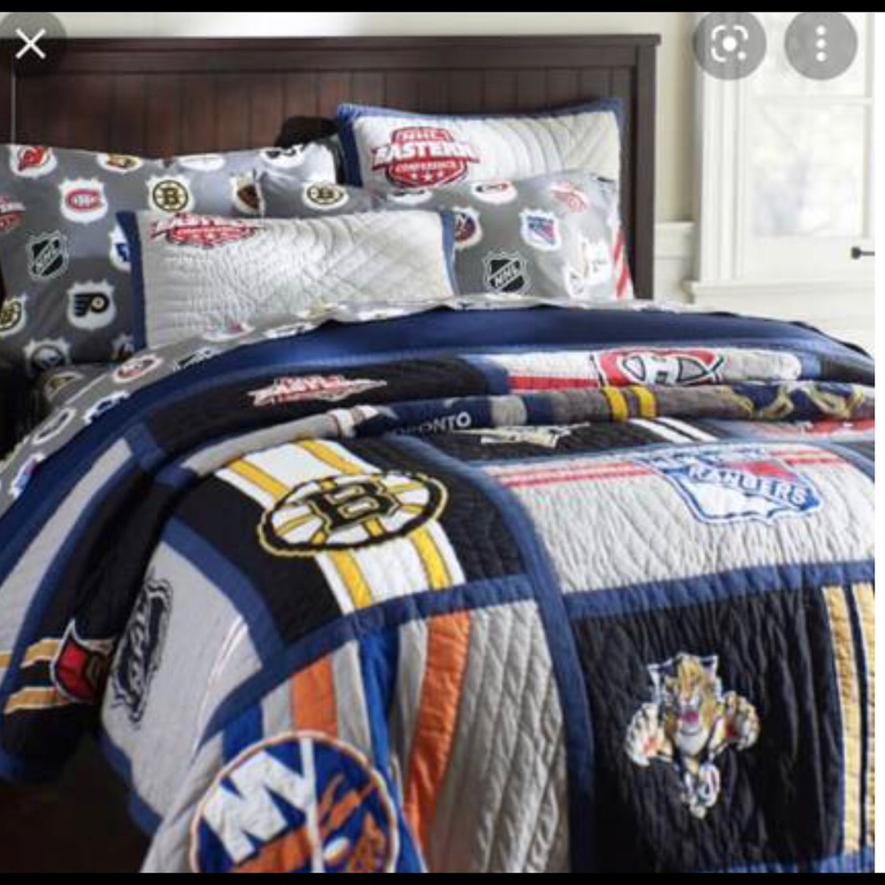 Pottery Barn Teen Hockey Quilt -Queen